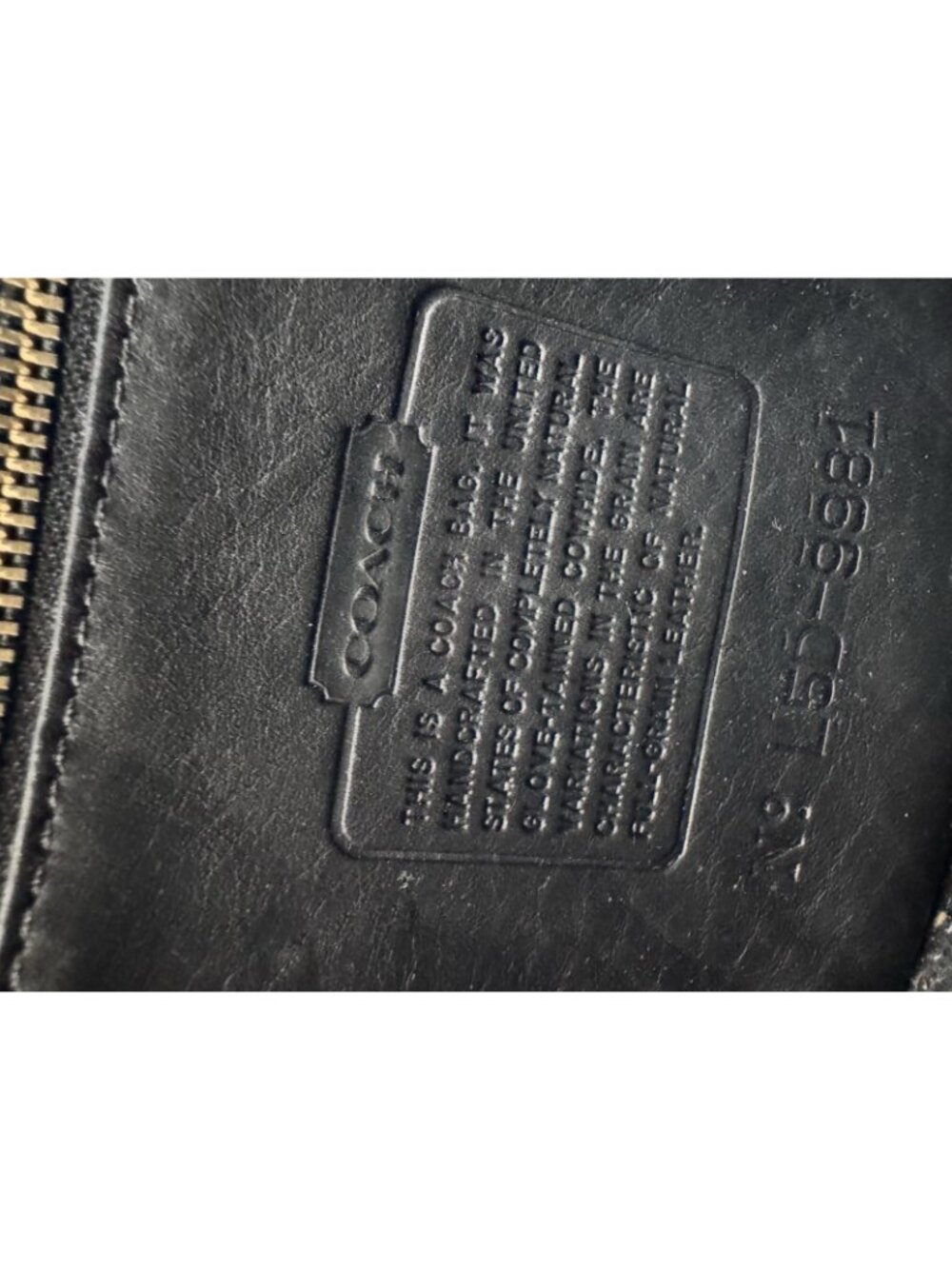 Vintage Coach Watson Black Leather Crossbody Bag Turnlock 9981 MINT - Picture 12 of 16